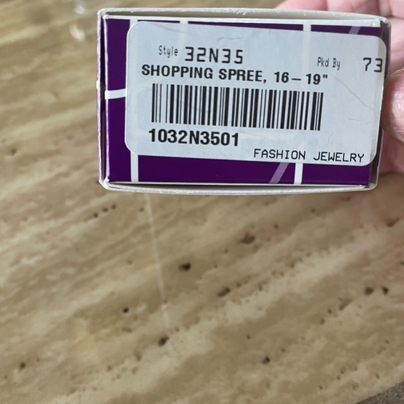 Lia Sophia Shopping Spree Silver Metal Necklace NWT Adjustable 16 - 19 in long - Picture 12 of 13